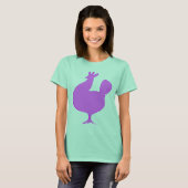 Retro Pink Chicken T-Shirt (Vorne ganz)