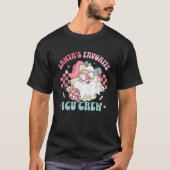Retro Pink Christmas Nurse Santa s Favorite ICU Nu T-Shirt (Vorderseite)