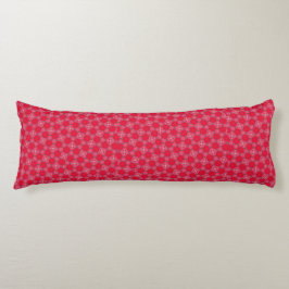 Retro Pink Clover Pattern Body Pillow Seitenschläferkissen