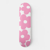 Retro Pink Daisies #1 #decor #art Skateboard (Vorderseite)