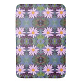 Retro Pink Daisy Blume Pattern Badematte (Vorderseite Vertikal)