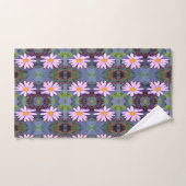 Retro Pink Daisy Blume Pattern Badhandtuch Set (Handtuch)