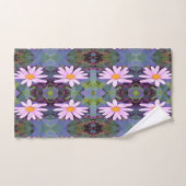 Retro Pink Daisy Blume Pattern Badhandtuch Set (Handtuch)