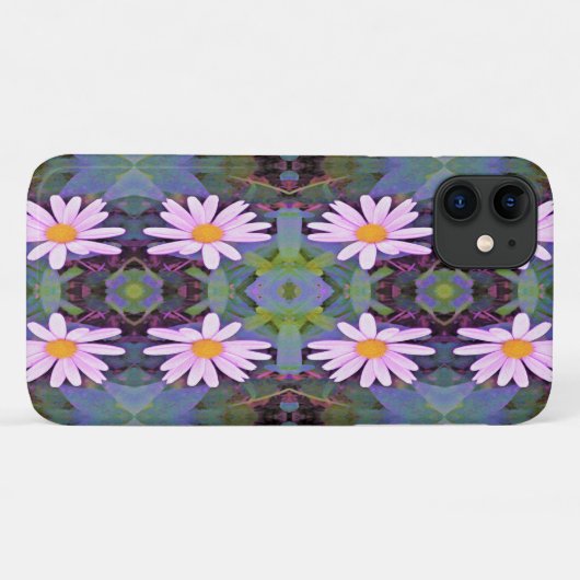 Retro Pink Daisy Blume Pattern Case-Mate iPhone Hülle (Rückseite (Horizontal))