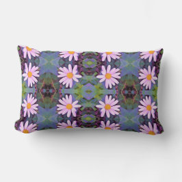 Retro Pink Daisy Blume Pattern Lendenkissen