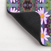 Retro Pink Daisy Blume Pattern Mousepad (Ecke)