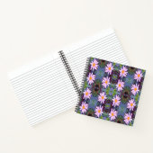 Retro Pink Daisy Blume Pattern Notizblock (Innenseite)