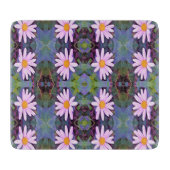 Retro Pink Daisy Blume Pattern Schneidebrett (Vorderseite)