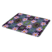 Retro Pink Daisy Blume Pattern Schneidebrett (Ecke)