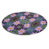 Retro Pink Daisy Blume Pattern Schneidebrett (Ecke)