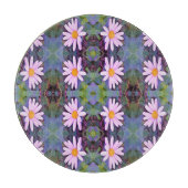 Retro Pink Daisy Blume Pattern Schneidebrett (Vorderseite)