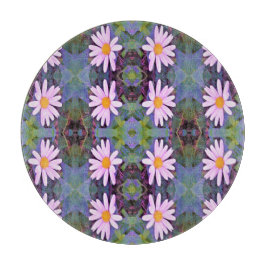 Retro Pink Daisy Blume Pattern Schneidebrett