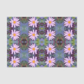 Retro Pink Daisy Blume Pattern Seidenpapier (Vorderseite)
