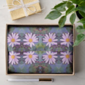Retro Pink Daisy Blume Pattern Seidenpapier (Geschenk)