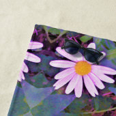 Retro Pink Daisy Blume Pattern Strandtuch (Beispiel)