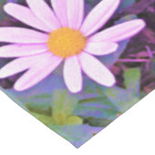 Retro Pink Daisy Blume Pattern Tischdecke (Schrägansicht)