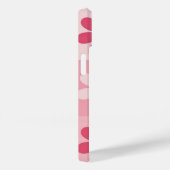 Retro Pink Daisy Checkerboard-Muster Case-Mate iPhone Hülle (Rückseite / Rechts)