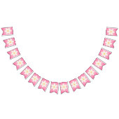 Retro Pink Daisy Sunburst Bunting Fahnen - Groovy  Wimpelkette (Alle)