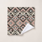 Retro Pink Diamond Mid Century Modern Towel Set (Waschlappen)
