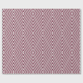 Retro Pink Diamond Muster Geschenkpapier (Flach)