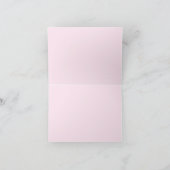 Retro Pink Diskothek Ball 70er 80er Themenhotel Br Dankeskarte (Innenseite)