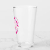Retro Pink Diskothek Ball PERSONALISIERT Glas (Links)