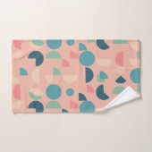 Retro Pink farbenfrohe moderne geometrische Tribal Badhandtuch Set (Handtuch)