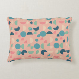 Retro Pink farbenfrohe moderne geometrische Tribal Dekokissen