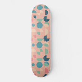 Retro Pink farbenfrohe moderne geometrische Tribal Skateboard