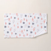 Retro Pink Flamingo Muster by Whimsical Artwork™ Badhandtuch Set (Handtuch)