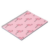 Retro Pink Flamingo Office School Notebook Geschen Notizblock (Linke Seite)