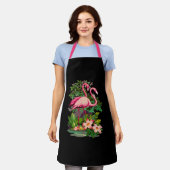 Retro Pink Flamingos Classic Schürze (Getragen)