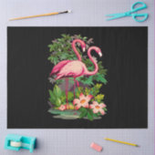 Retro Pink Flamingos Classic Seidenpapier (Basteln)