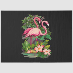 Retro Pink Flamingos Classic Seidenpapier