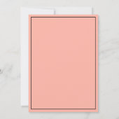 Retro Pink "Fünfzig und Fantastisch" 50. Geburtsta Einladung (Rückseite)