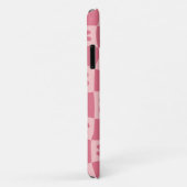 Retro Pink Gelb gedecktes Muster Case-Mate iPhone Hülle (Hinten/Rechts)