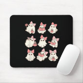 Retro Pink Ghost Reading Halloween Garening Mini Mousepad (Mit Mouse)