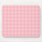 Retro Pink Gingham Checkered Pattern Hintergrund Mousepad (Vorne)