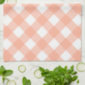 Retro Pink Gingham Kitchen Handtuchgeschenk Handtuch (Gefaltet)