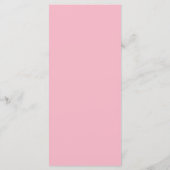 Retro Pink Glitzer Flamingos und Palm Blätter Menükarte (Rückseite)