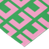 Retro Pink Green Geometric Mitte Jahrhundert Moder Tischdecke (Schrägansicht)