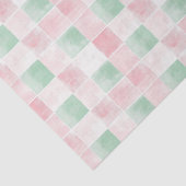 Retro Pink Grün Niedlich Weihnachten Seidenpapier (Ausschnitt)