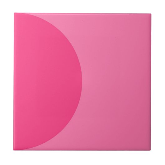Retro Pink Halbkreis Mitte Jahrhundert Moderne Fliese (Vorderseite)