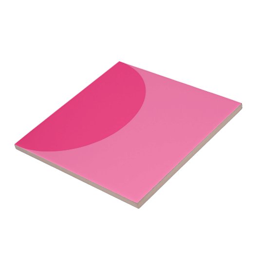 Retro Pink Halbkreis Mitte Jahrhundert Moderne Fliese (Seite)