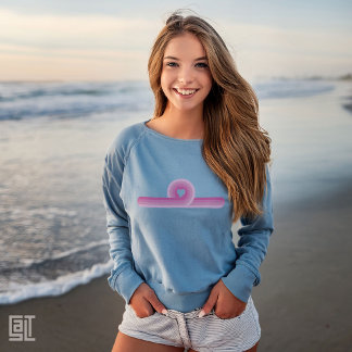 Retro Pink Heart Sunset Aesthetic T-Shirt