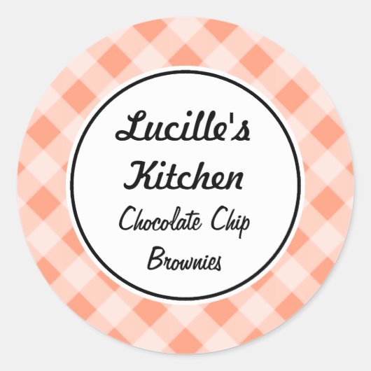 Retro Pink Kitchen Stickers (Vorderseite)