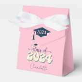 Retro Pink-Klasse 2024 Abschluss Geschenkschachtel (Vorderseite)