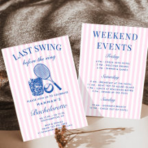 Retro Pink Letzte Swing vor dem Ring Tennis Bach