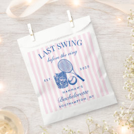Retro Pink Letzte Swing vor dem Ring Tennis Bach Geschenktütchen
