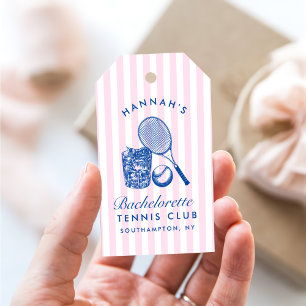 Retro Pink Letzter Schwung Vor Dem Ring Tennis Bac Geschenkanhänger